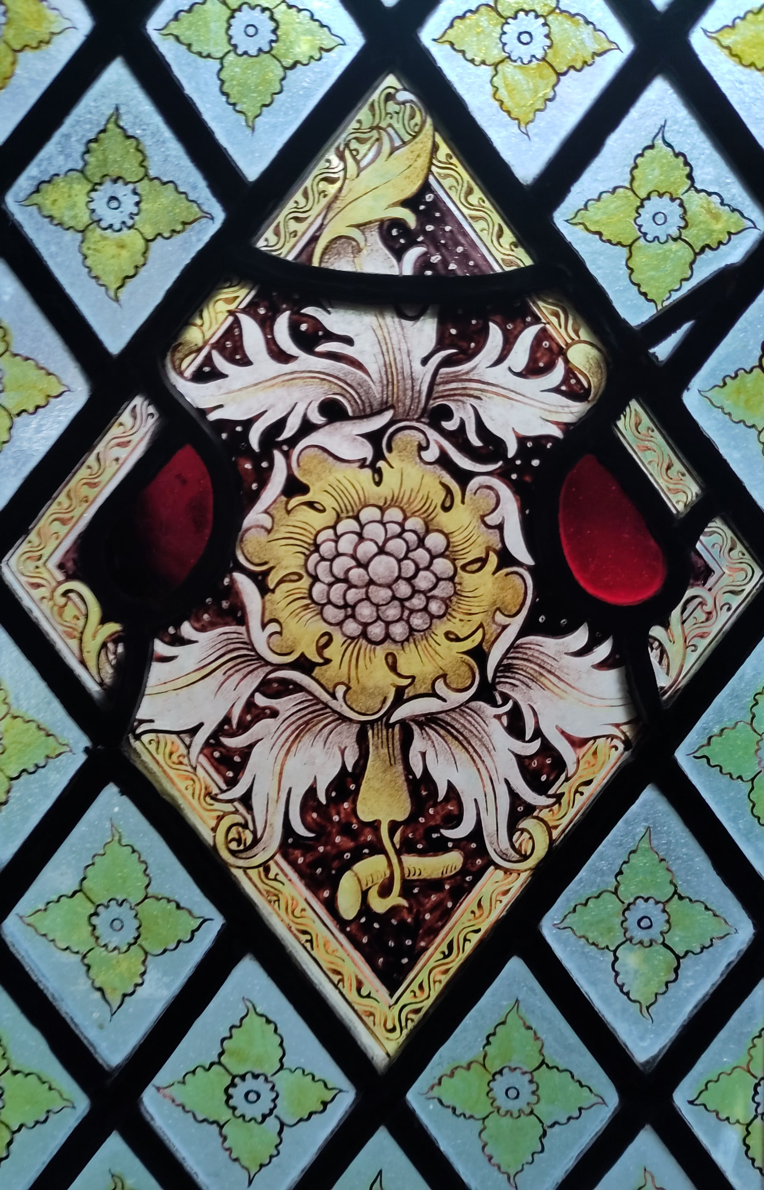 An image of a stained glass window.